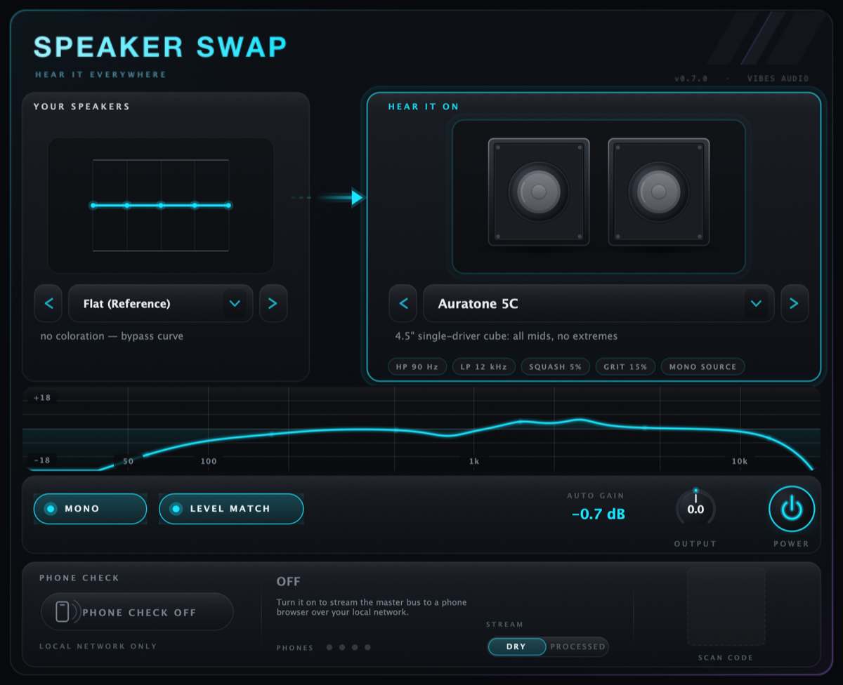 Speaker Swap plugin UI